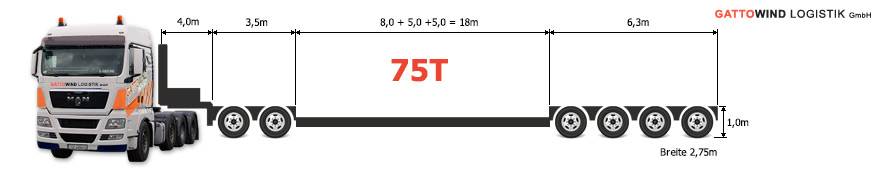 oversize and abnormal transport 75 ton